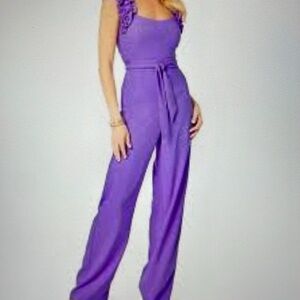 Lilly Pulitzer Zima Mystical Purple Jumpsuit Size 2